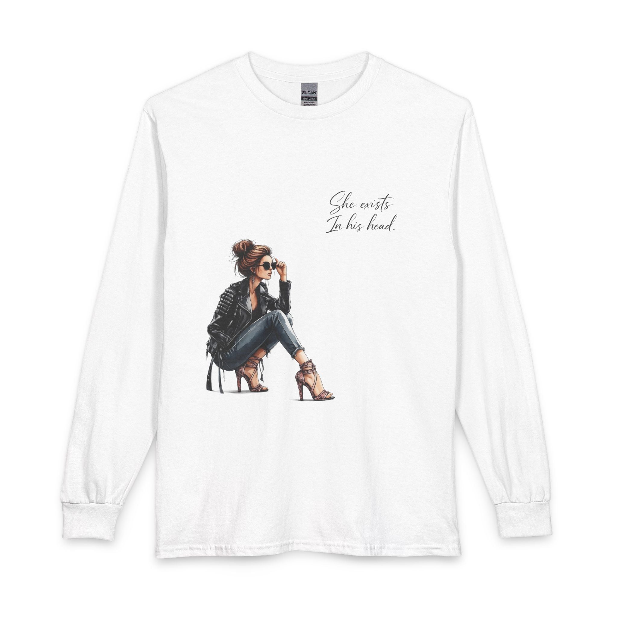 She Exists In His Head | Long Sleeve T-Shirt