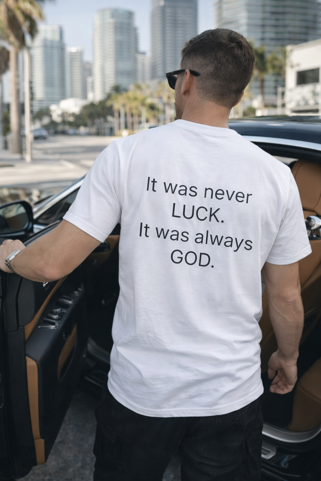 It Was Never Luck — Statement Tee