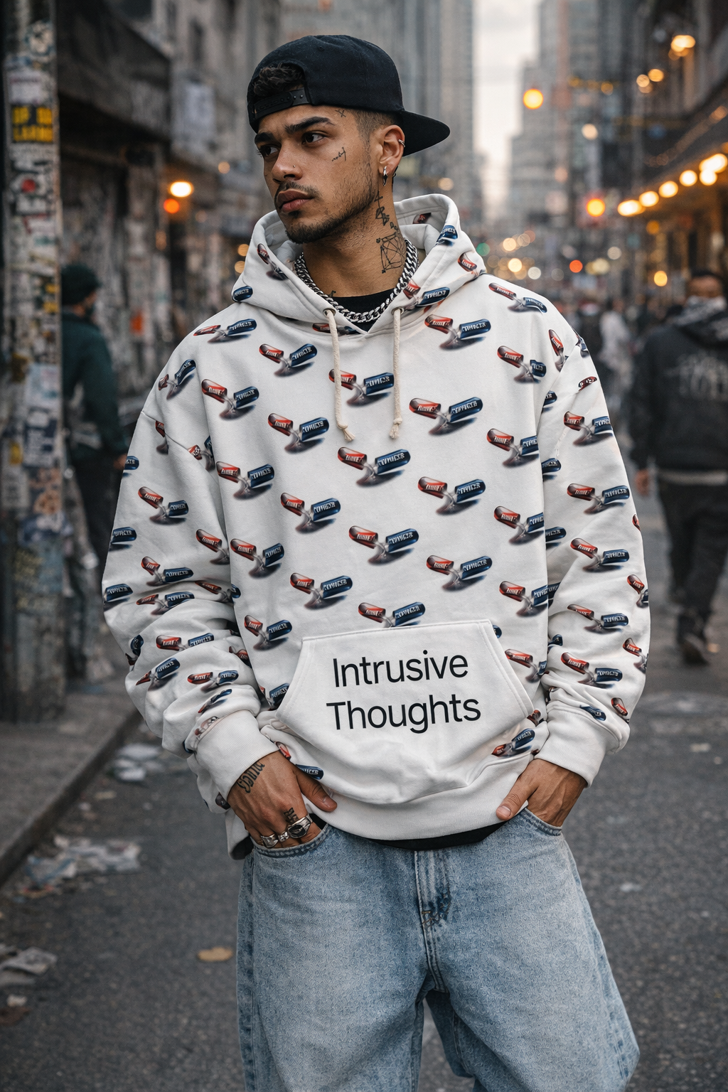 Intrusive Thoughts All-Over Hoodie
