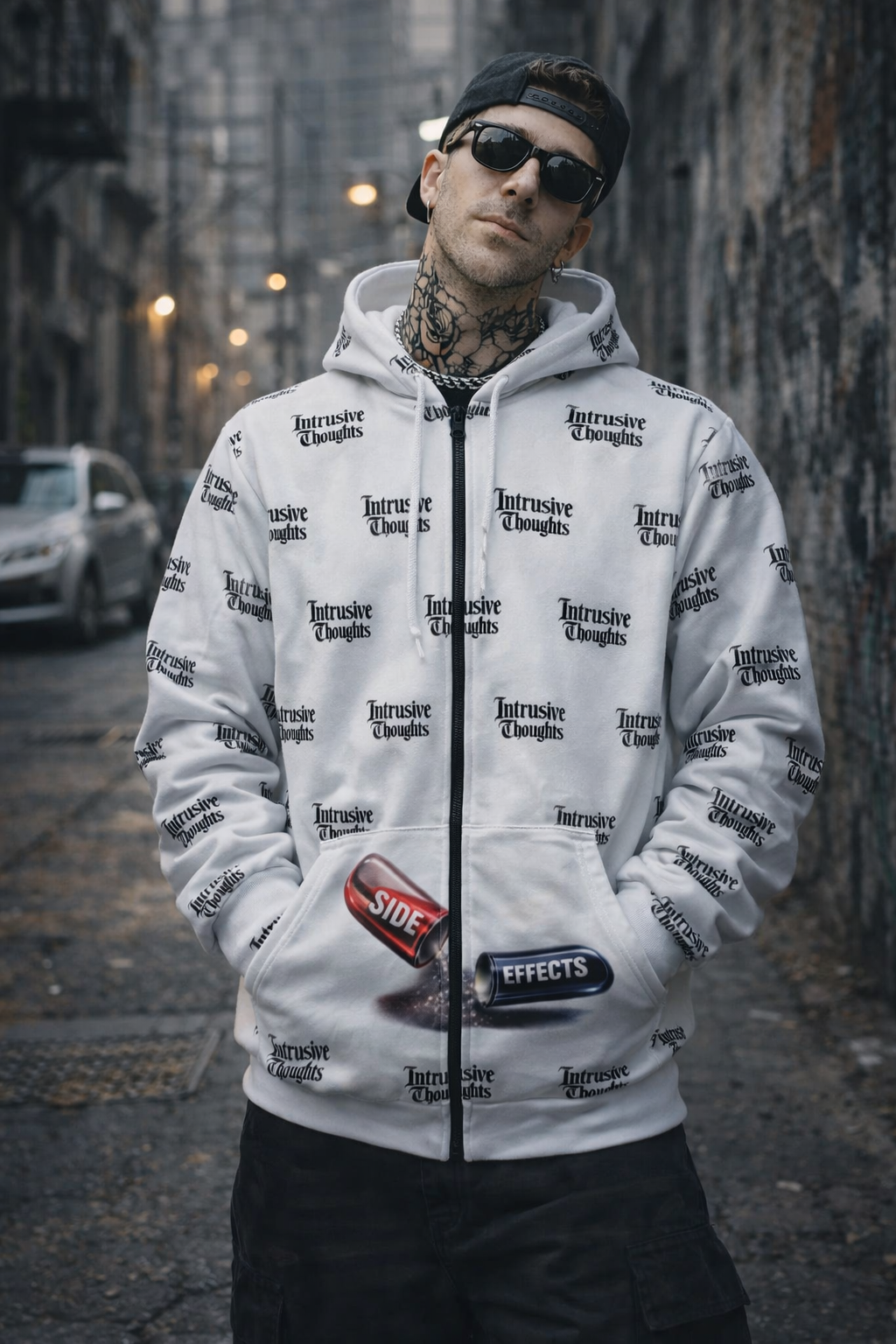 Intrusive Thoughts Zip Hoodie — Fragmented Mind