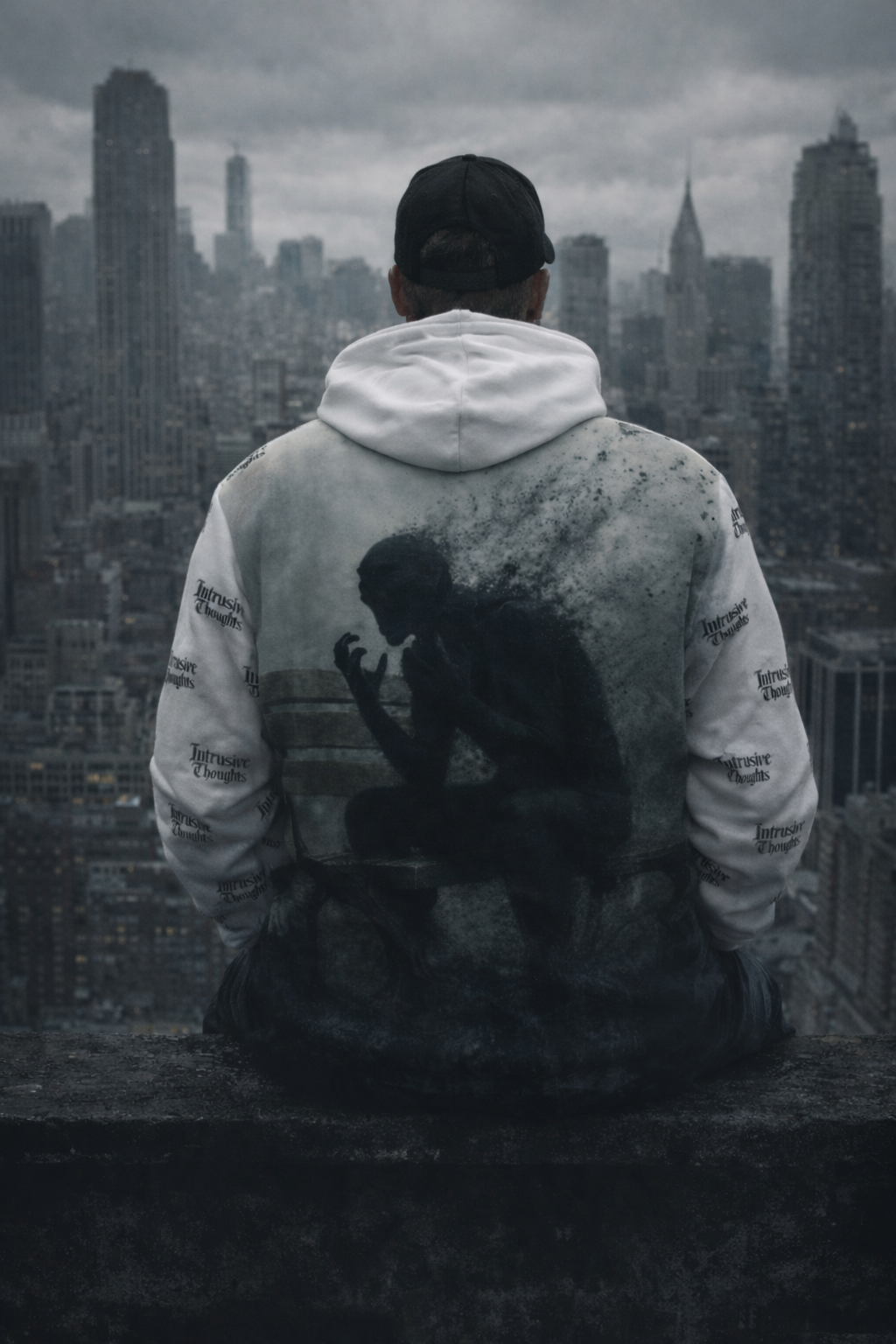 Intrusive Thoughts Zip Hoodie — Fragmented Mind