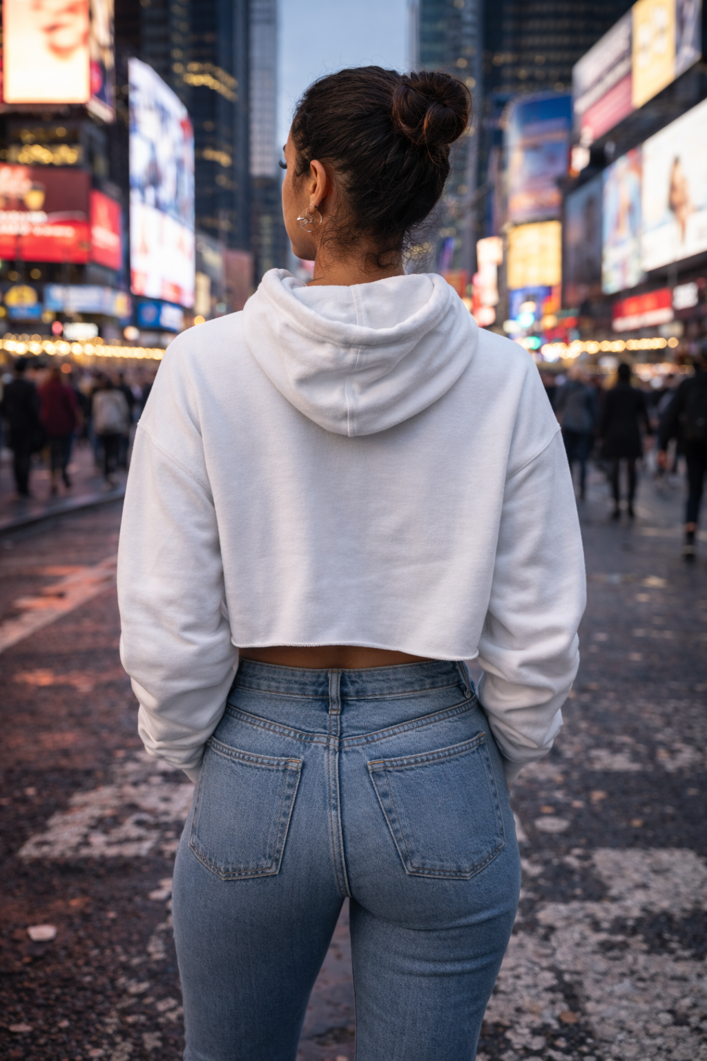 Not A Role Model Crop Hoodie — Side Effects Statement