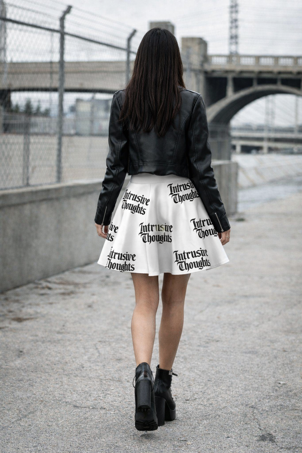 Intrusive Thoughts Skirt — All-Over Statement