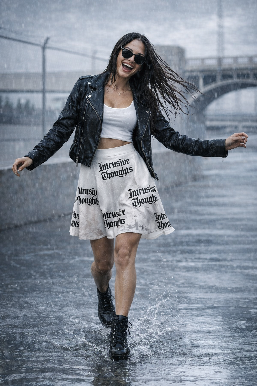 Intrusive Thoughts Skirt — All-Over Statement