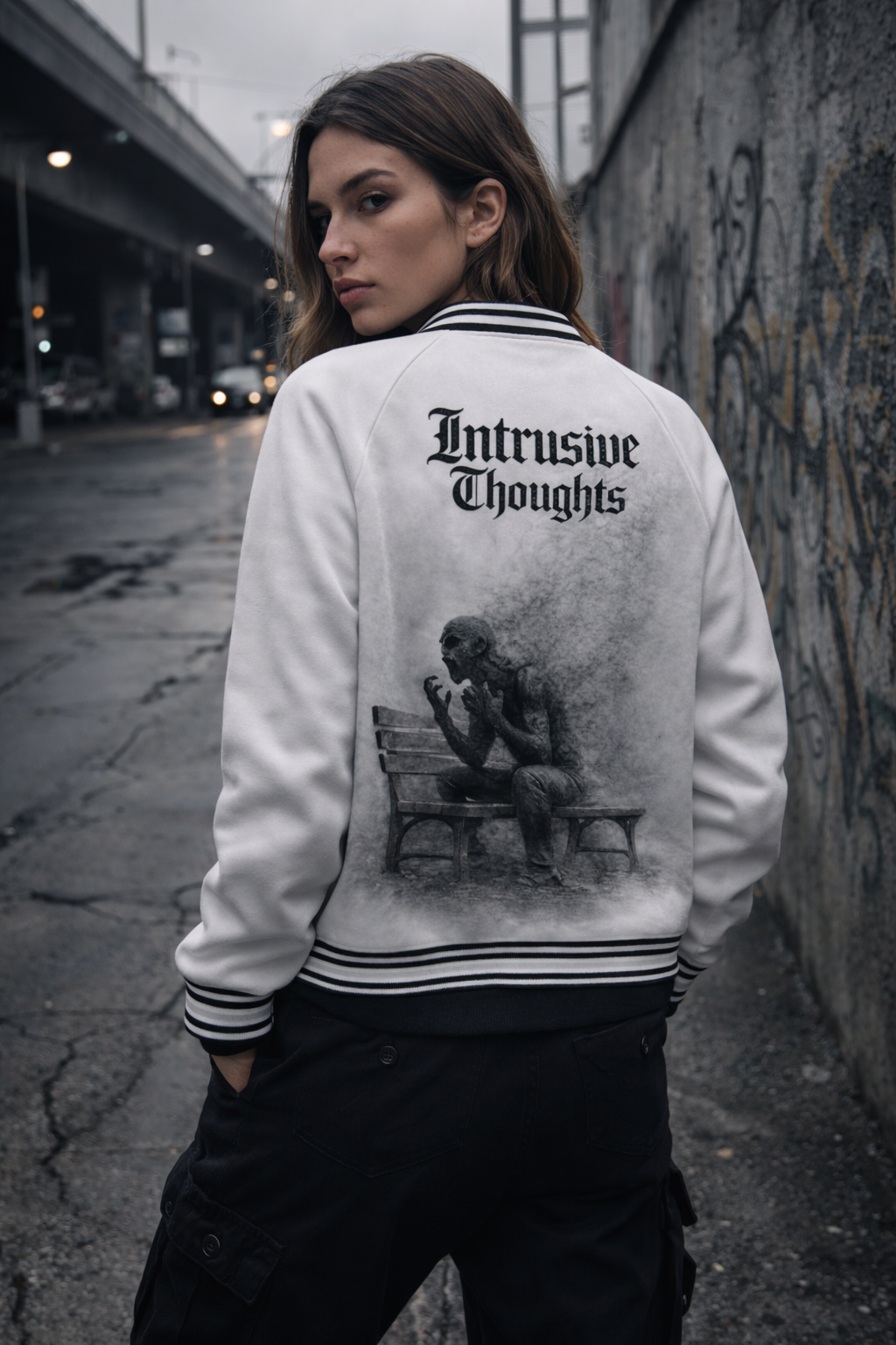 Intrusive Thoughts Varsity Jacket