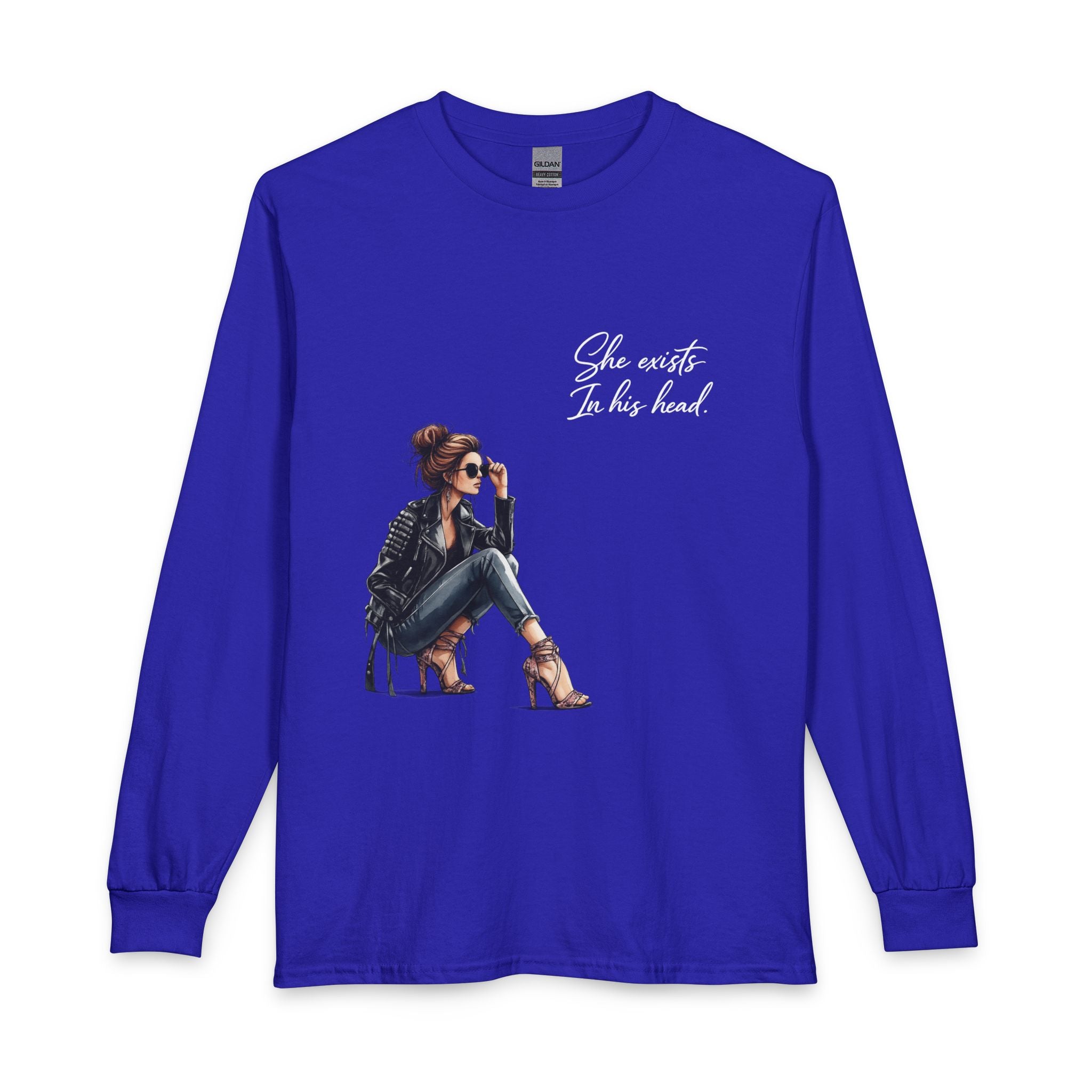 She Exists In His Head | Long Sleeve T-Shirt