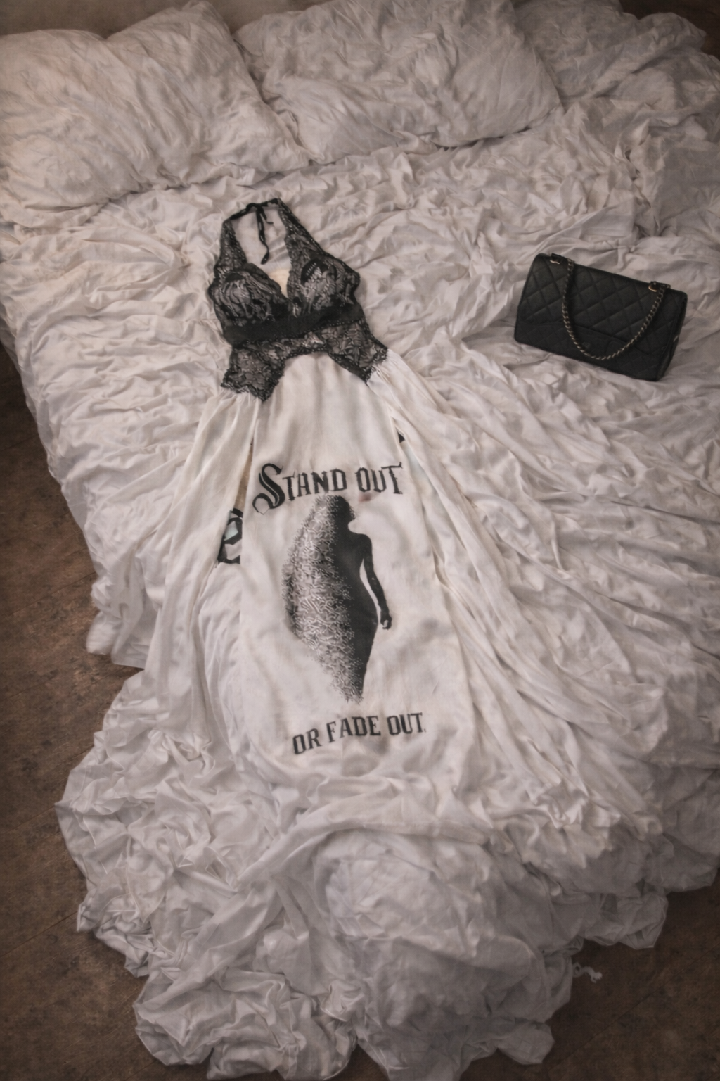 Intrusive Thoughts — Stand Out or Fade Out Mesh Lace Dress