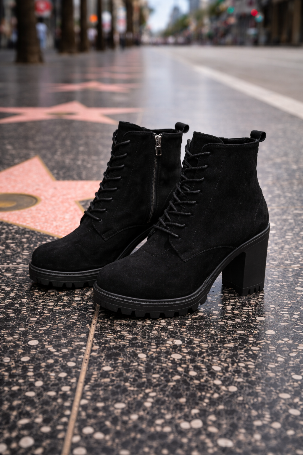Intrusive Thoughts — Ground Control Black Heel Boots