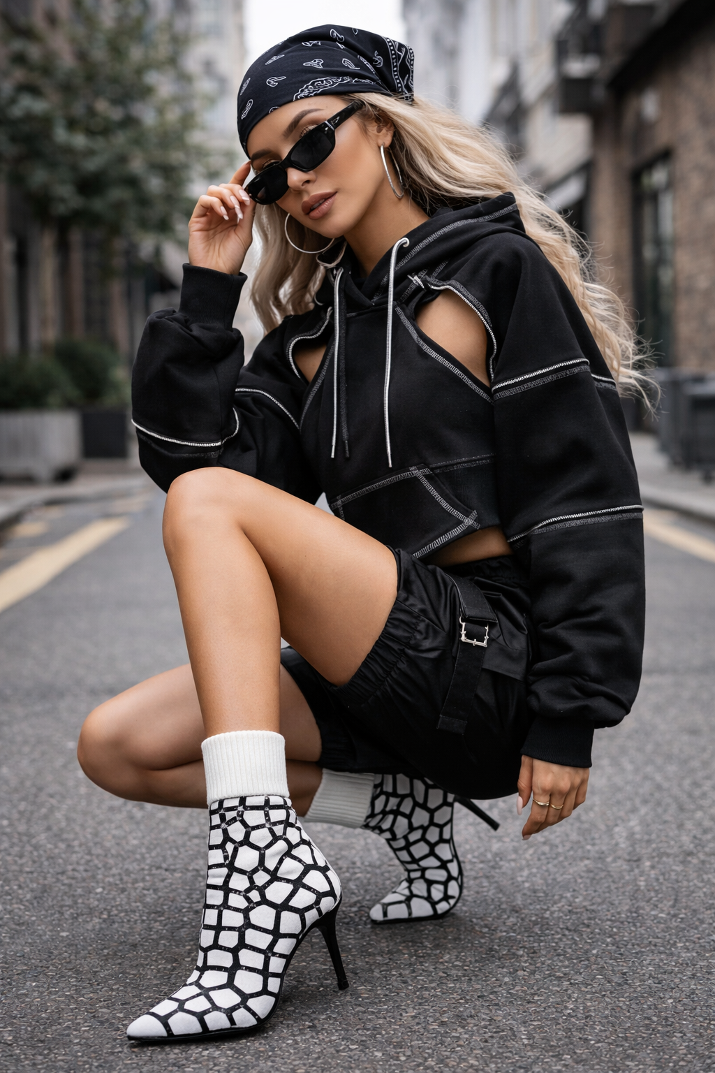 Intrusive Thoughts — Silent Geometry Sock Heel