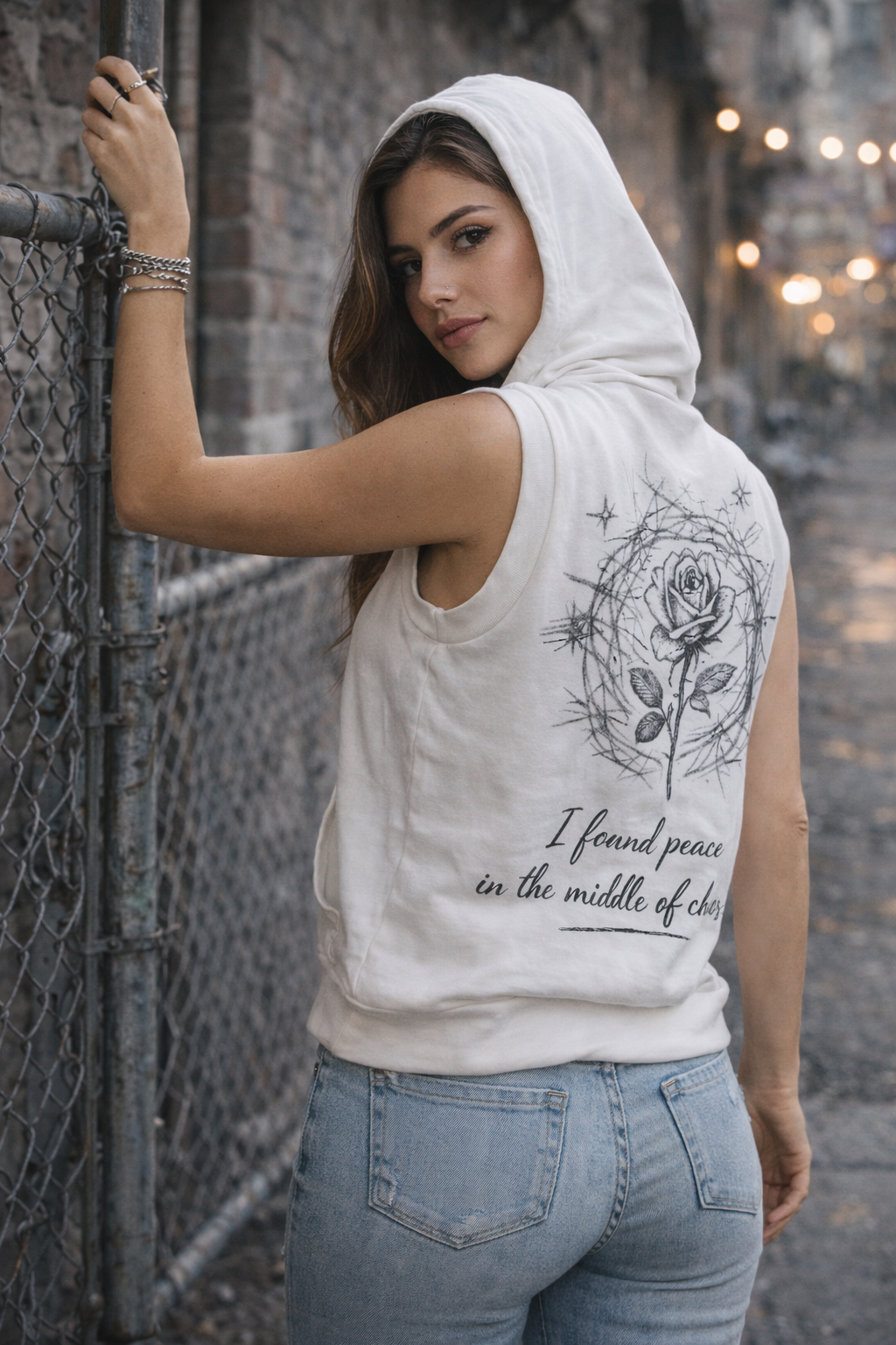 Intrusive Thoughts - "Peace in chaos" Hooded vest