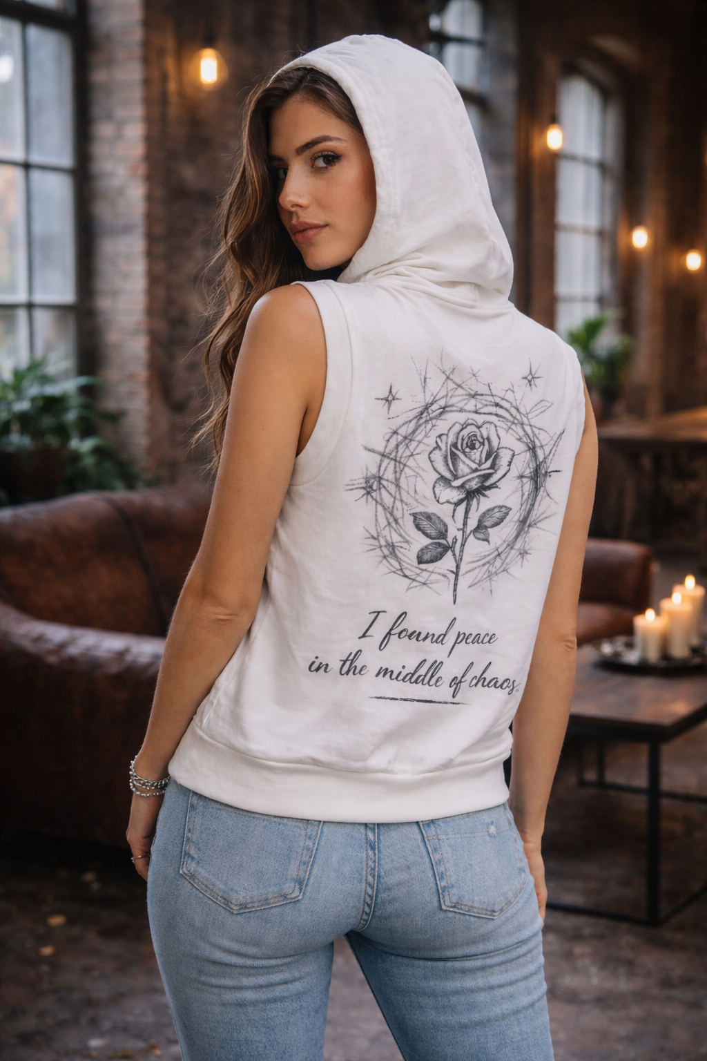 Intrusive Thoughts - "Peace in chaos" Hooded vest