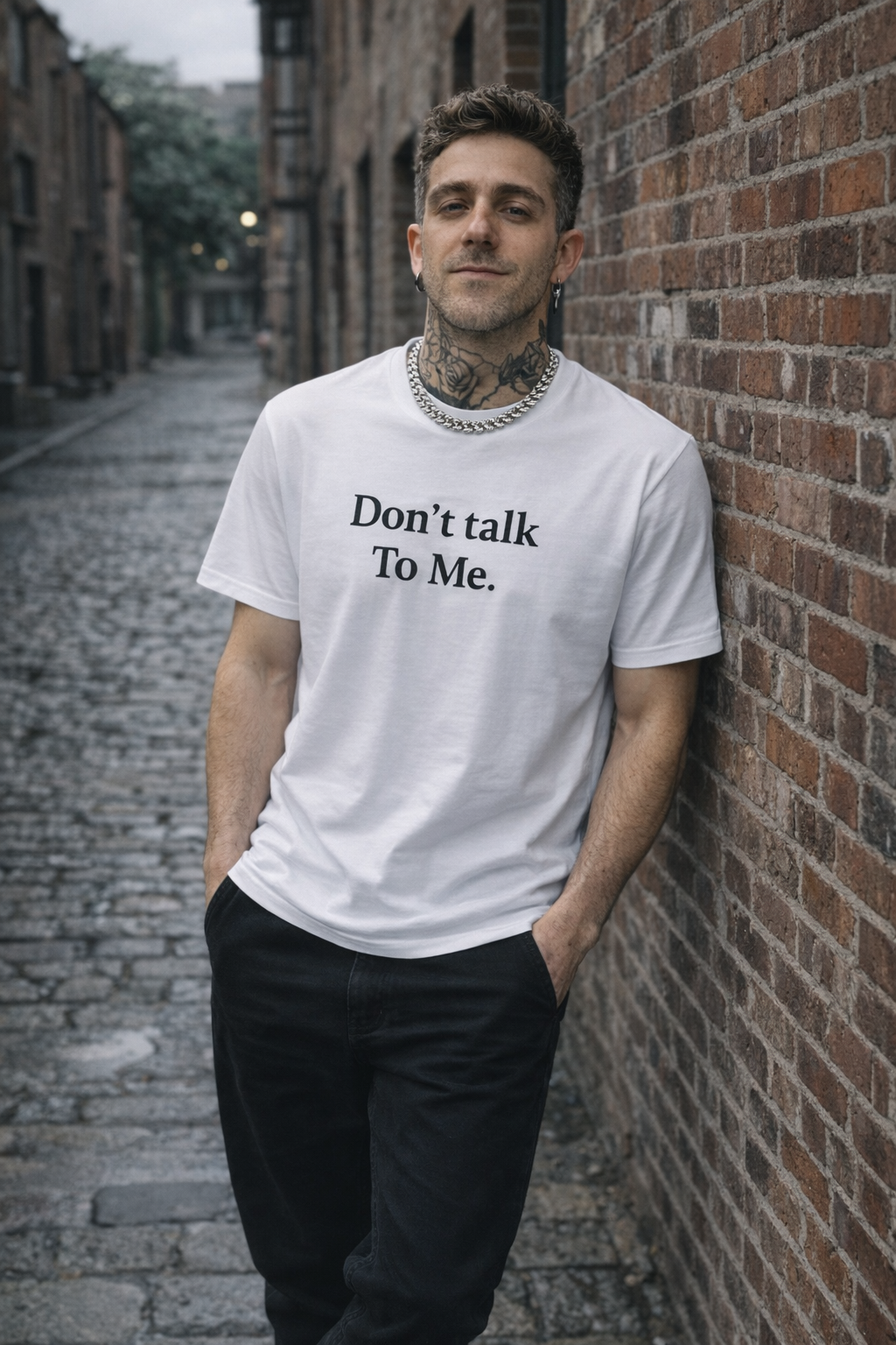 Don't talk to me — White Tee