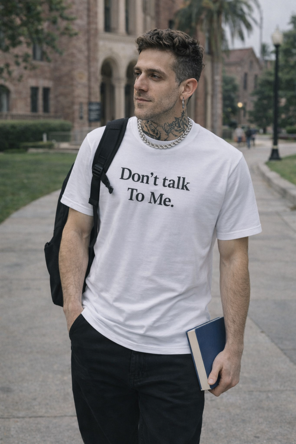 Don't talk to me — White Tee