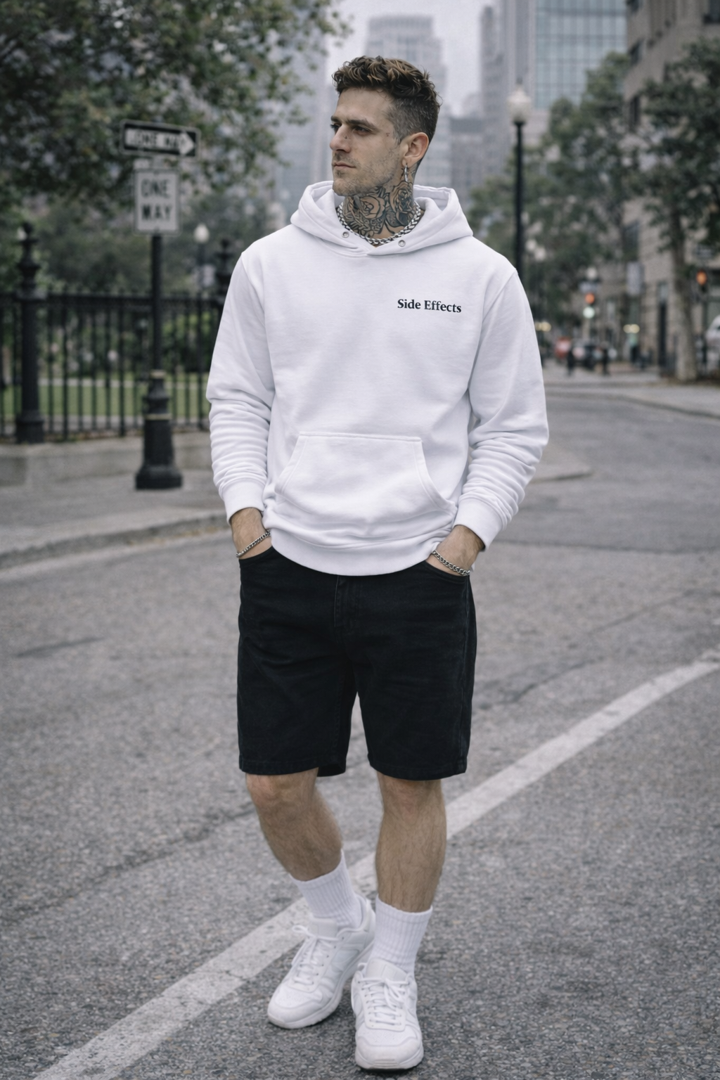 Don't talk to me - White Hoodie