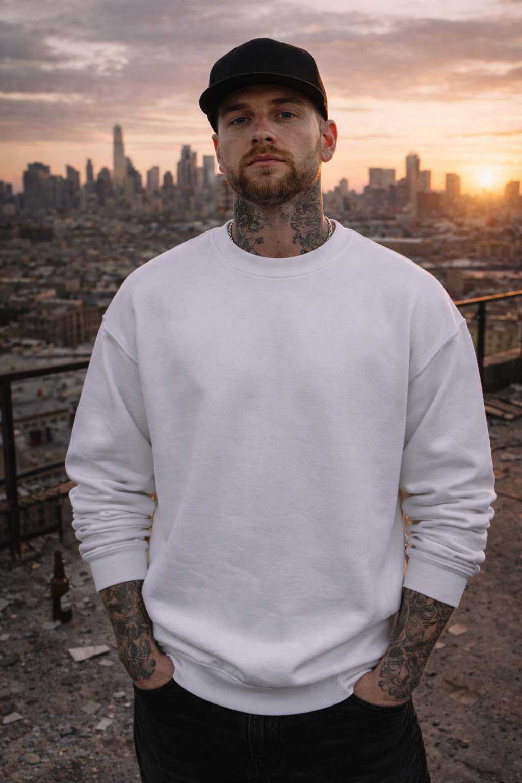 Not A Role Model — White Statement Pullover